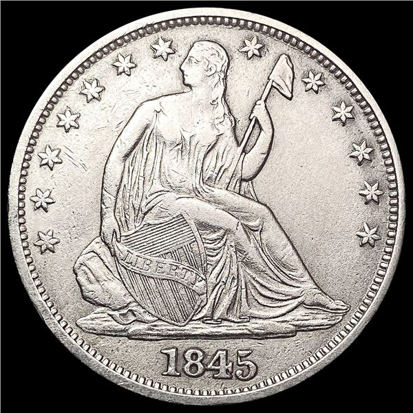 1845-O Seated Liberty Half Dollar CLOSELY UNCIRCULATED