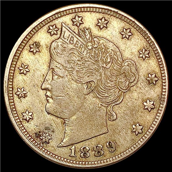 1889 Liberty Victory Nickel NEARLY UNCIRCULATED
