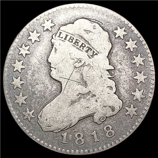 1818 Capped Bust Quarter NICELY CIRCULATED