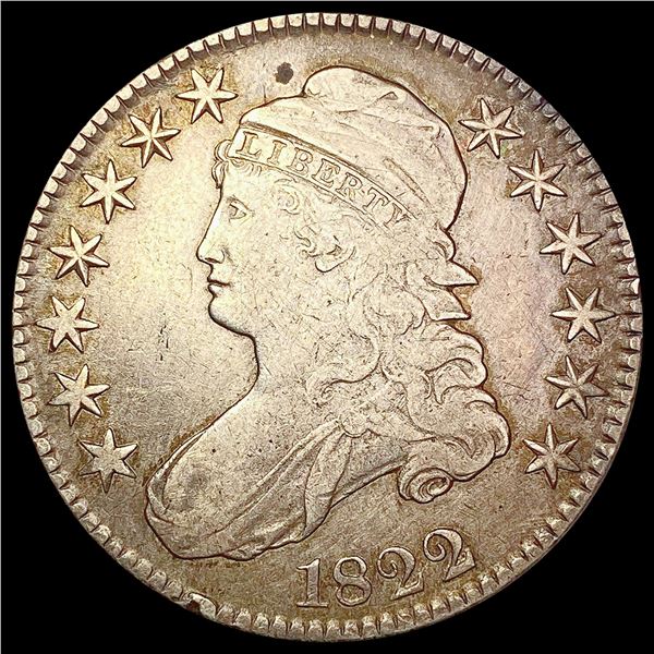 1822 Capped Bust Half Dollar NEARLY UNCIRCULATED