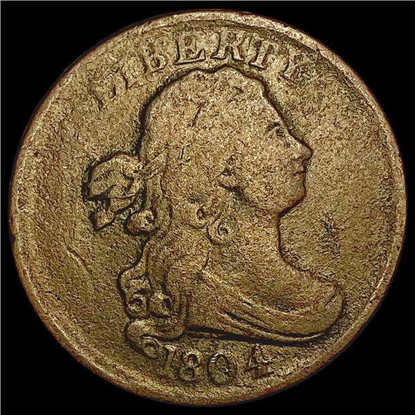 1804 Draped Bust Half Cent NICELY CIRCULATED