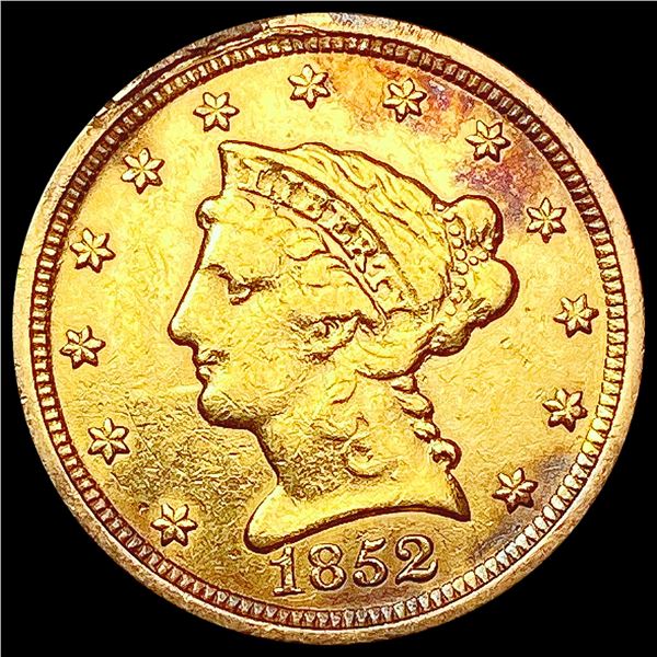 1852 $2.50 Gold Quarter Eagle CLOSELY UNCIRCULATED