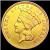 Image 1 : 1854 $3 Gold Piece CLOSELY UNCIRCULATED