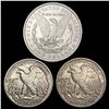 Image 2 : [3]1880-1940 Silver 50C & Morgan Dollar CHOICE BU