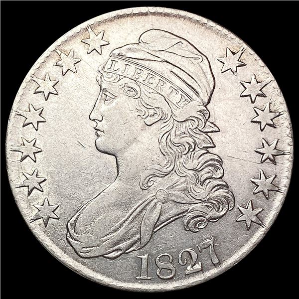 1827 Capped Bust Half Dollar NEARLY UNCIRCULATED
