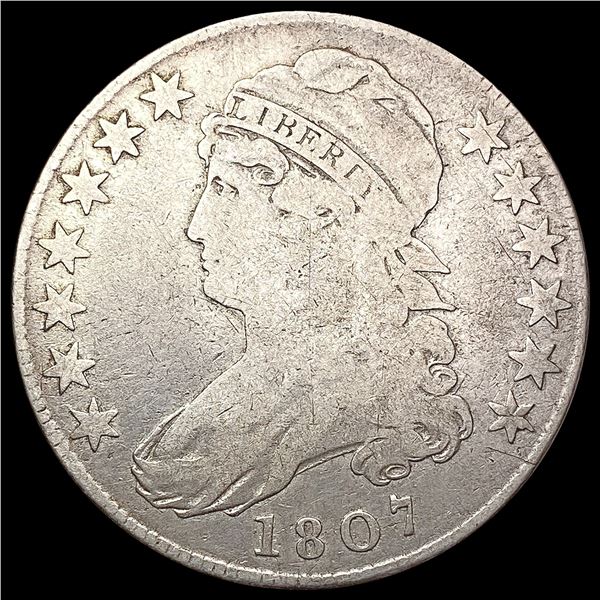 1807 Capped Bust Half Dollar LIGHTLY CIRCULATED