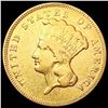 Image 1 : 1874 $3 Gold Piece CLOSELY UNCIRCULATED