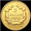 Image 2 : 1874 $3 Gold Piece CLOSELY UNCIRCULATED