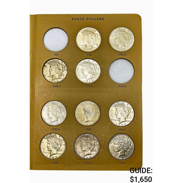 1922-1935 Silver Peace Dollar Set [18 Coins]