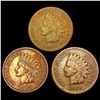 Image 1 : [3] 1869-1886 Indian Head Cent HIGH GRADE