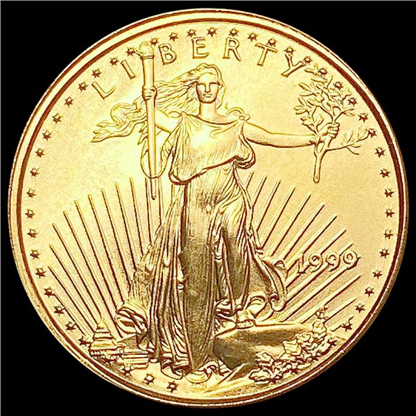 1999 1/10oz Gold $5 Eagle SUPERB GEM BU
