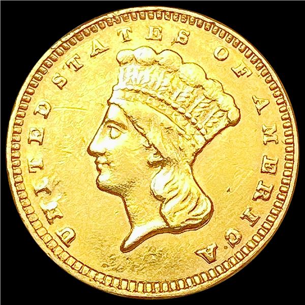 1874 Rare Gold Dollar CHOICE AU