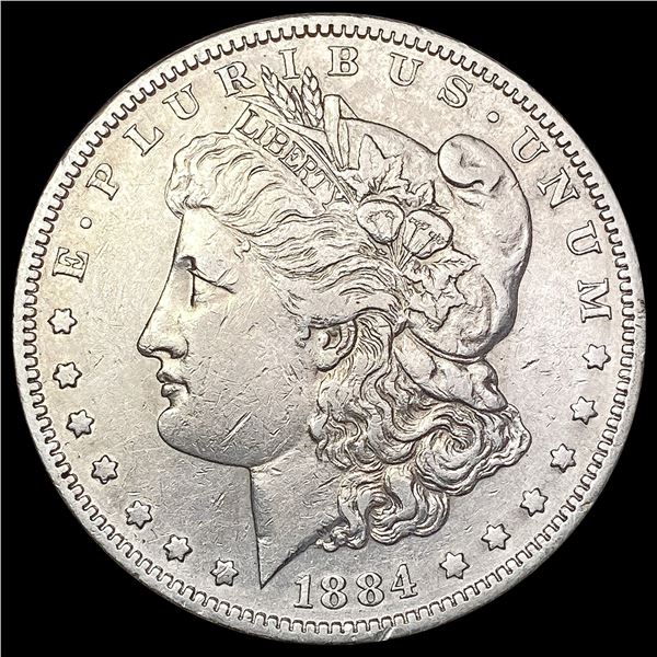 1884-S Morgan Silver Dollar NEARLY UNCIRCULATED