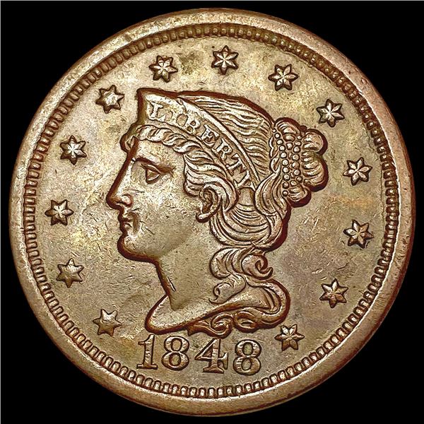 1848 Braided Hair Large Cent UNCIRCULATED