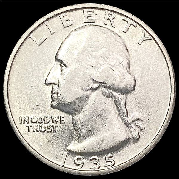 1935-D Washington Silver Quarter NEARLY UNCIRCULATED