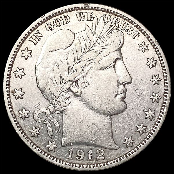 1912-S Barber Half Dollar CLOSELY UNCIRCULATED