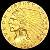 Image 1 : 1914 $2.50 Gold Quarter Eagle CLOSELY UNCIRCULATED