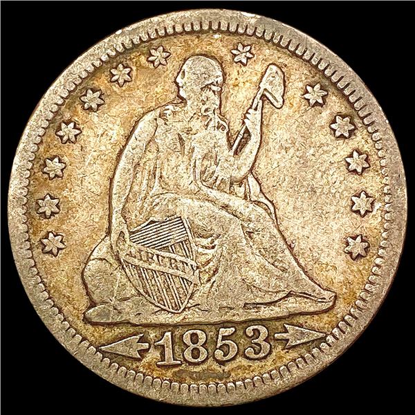 1853 Seated Liberty Quarter NEARLY UNCIRCULATED
