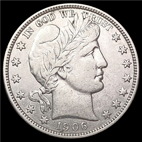 1906-D Barber Half Dollar CLOSELY UNCIRCULATED