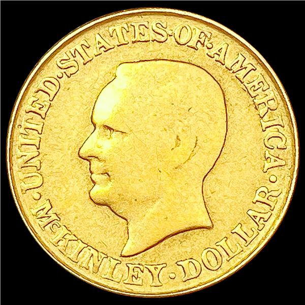 1917 McKinley Rare Gold Dollar LIGHTLY CIRCULATED