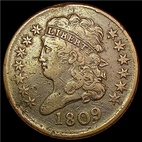 1809 Classic Head Half Cent LIGHTLY CIRCULATED