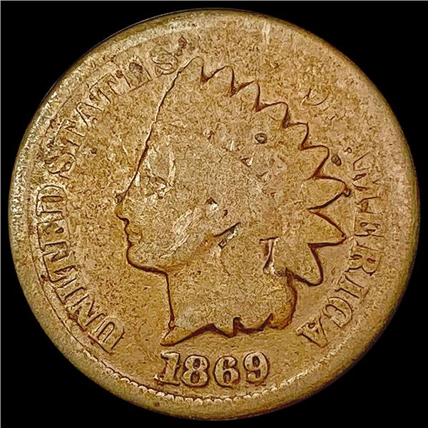 1869 Indian Head Cent NICELY CIRCULATED