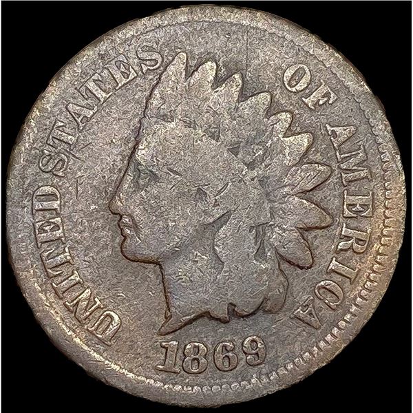 1869 Indian Head Cent NICELY CIRCULATED