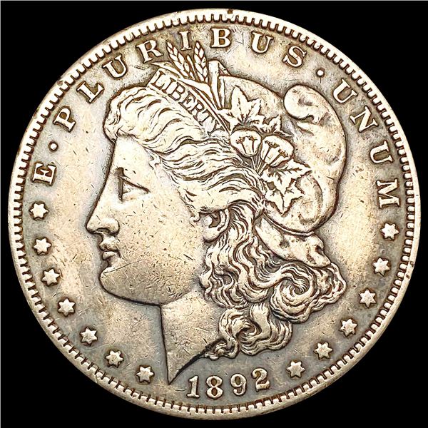 1892-S Morgan Silver Dollar LIGHTLY CIRCULATED