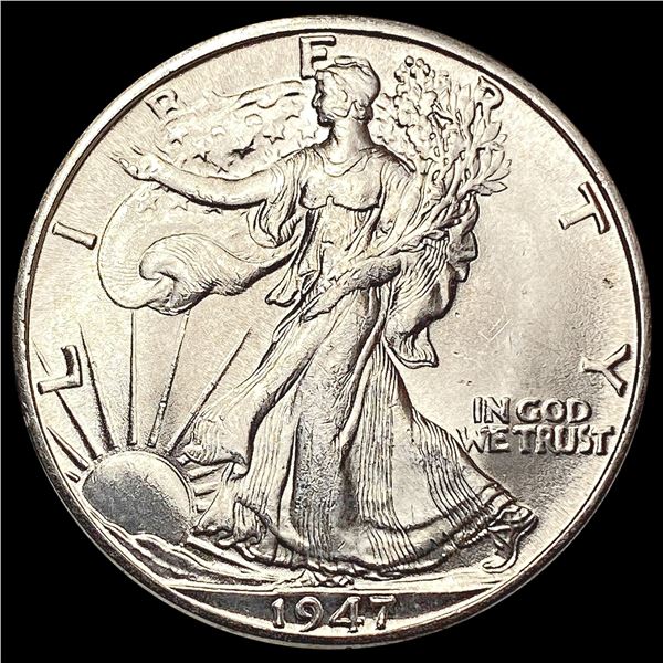 1947-D Walking Liberty Half Dollar GEM BU