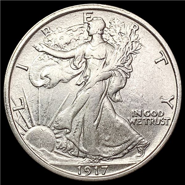 1917-S Walking Liberty Half Dollar CLOSELY UNCIRCULATED