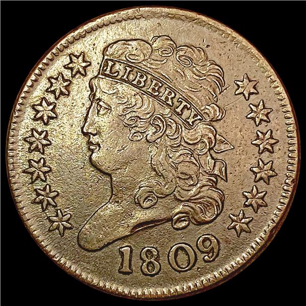 1809 Classic Head Half Cent CHOICE AU