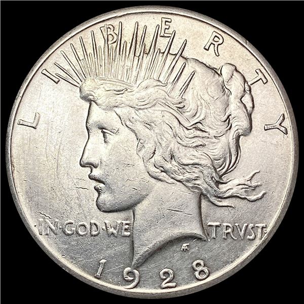 1928 Silver Peace Dollar CLOSELY UNCIRCULATED
