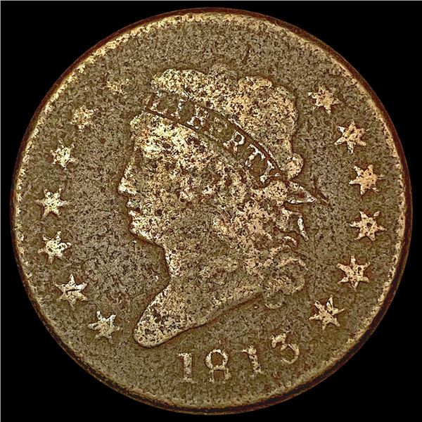 1813 Classic Head Large Cent NICELY CIRCULATED