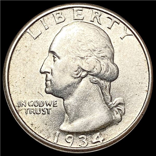 1934-D Washington Silver Quarter CLOSELY UNCIRCULATED