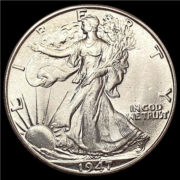 1947-D Walking Liberty Half Dollar GEM BU