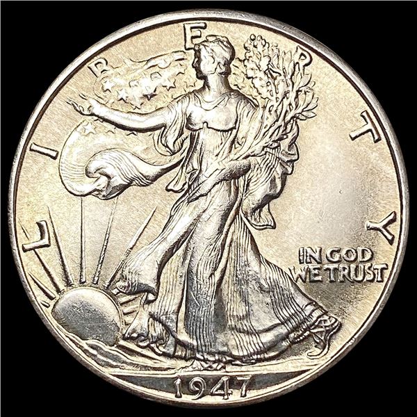 1947-D Walking Liberty Half Dollar GEM BU