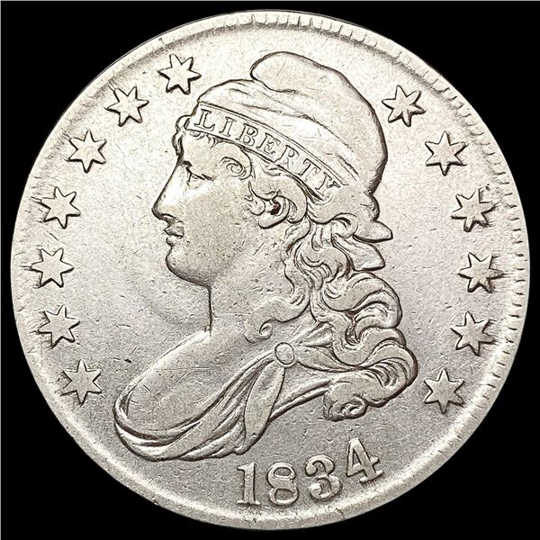 1834 Capped Bust Half Dollar LIGHTLY CIRCULATED