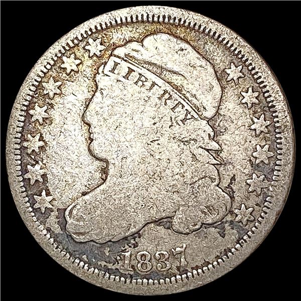 1837 Capped Bust Dime NICELY CIRCULATED