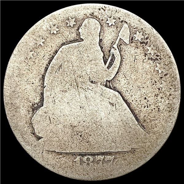 1877-CC Seated Liberty Half Dollar NICELY CIRCULATED