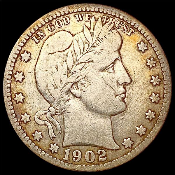 1902-O Barber Quarter NICELY CIRCULATED