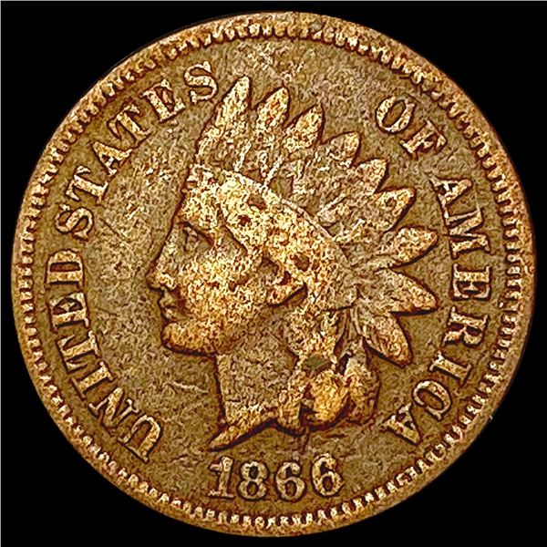 1866 Indian Head Cent LIGHTLY CIRCULATED