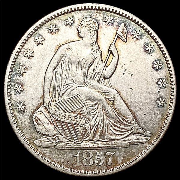 1857-O Seated Liberty Half Dollar CLOSELY UNCIRCULATED