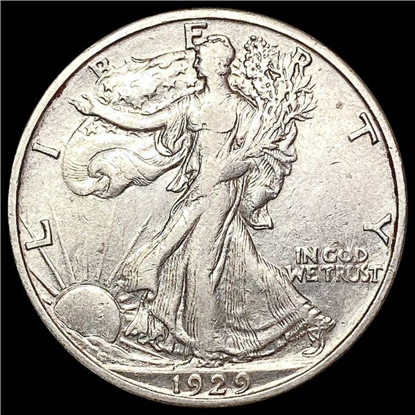 1929-S Walking Liberty Half Dollar NEARLY UNCIRCULATED