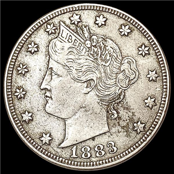 1883 With Cents Liberty Victory Nickel NEARLY UNCIRCULATED