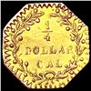 Image 2 : 1875 BG-798 Octagonal California Gold Quarter CHOICE AU