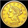 Image 1 : 1851 $2.50 Gold Quarter Eagle CLOSELY UNCIRCULATED