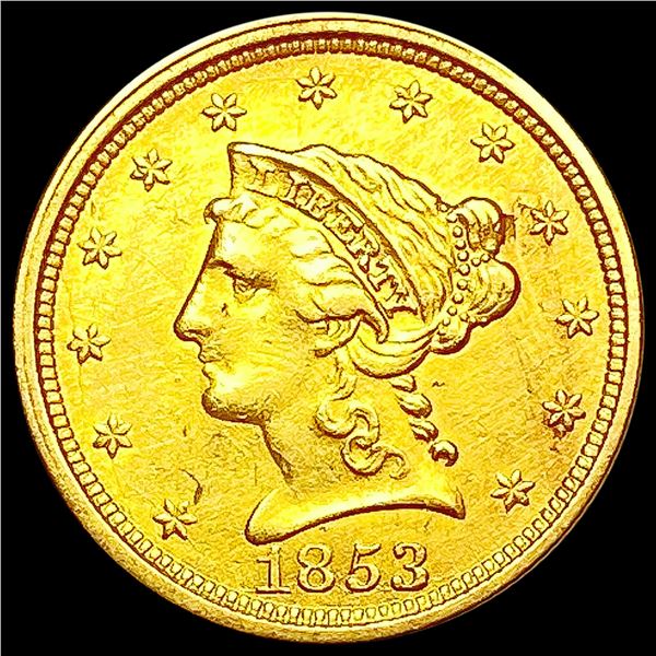 1853 $2.50 Gold Quarter Eagle CLOSELY UNCIRCULATED