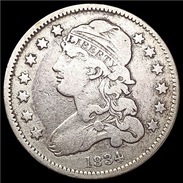 1834 Capped Bust Quarter NICELY CIRCULATED