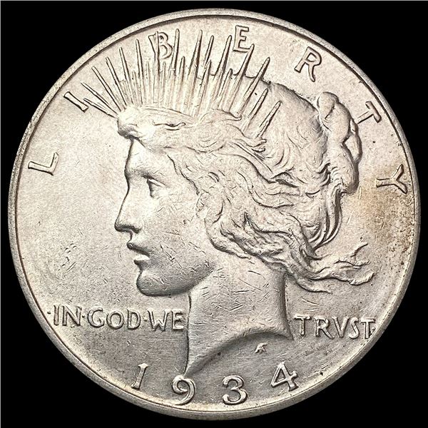 1934-D Silver Peace Dollar CHOICE AU