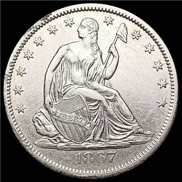 1867-S Seated Liberty Half Dollar UNCIRCULATED